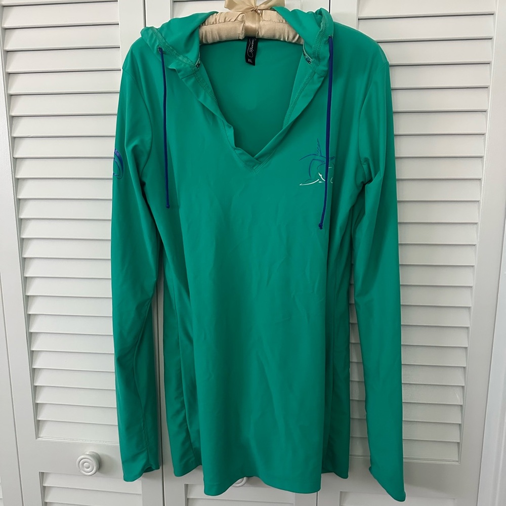 Like New OceanicTeal Long Sleeve Hoodie